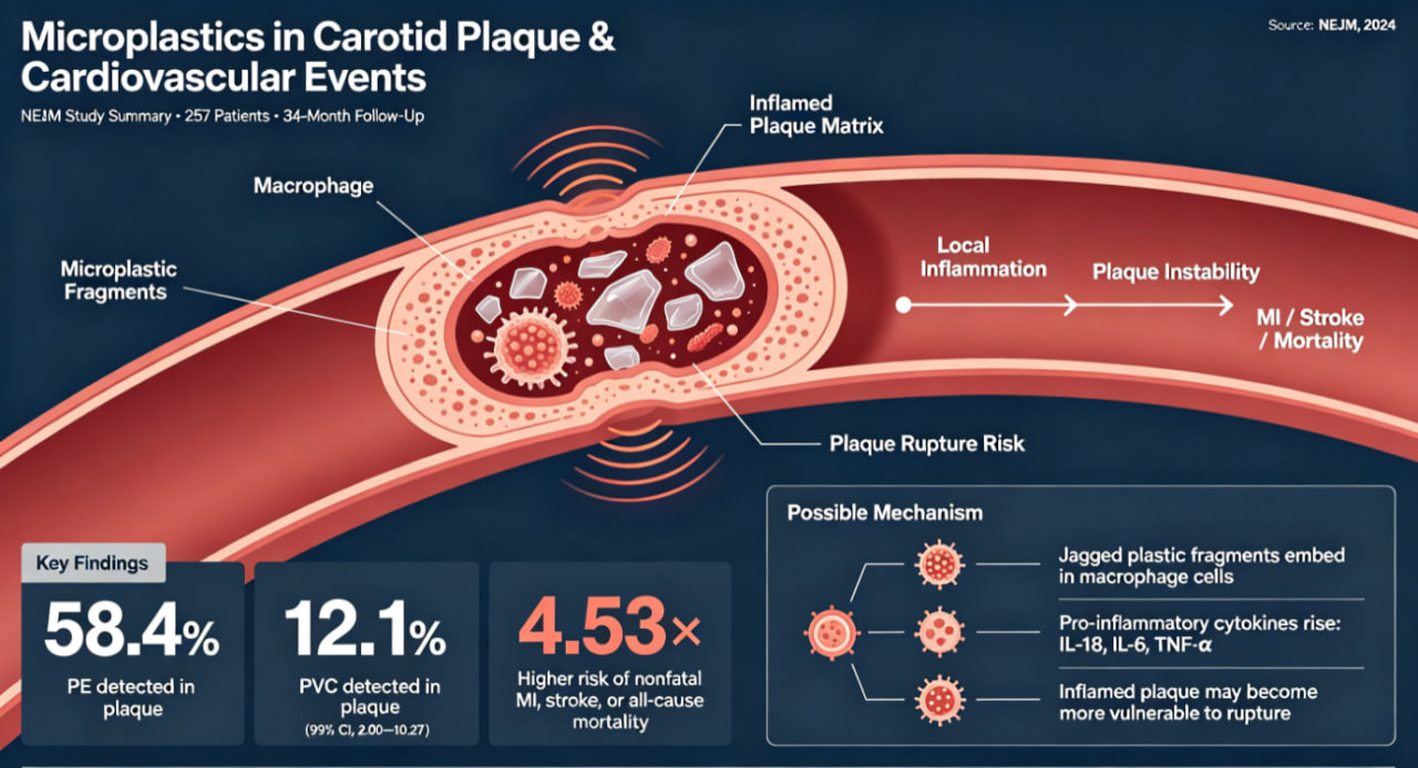 Microplastics in Carotid Arterial Plaque & Cardiovascular Events
